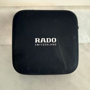 Rado Zip Around Travel Service Pouch With Foam Insert Hard Case Watch Box Black